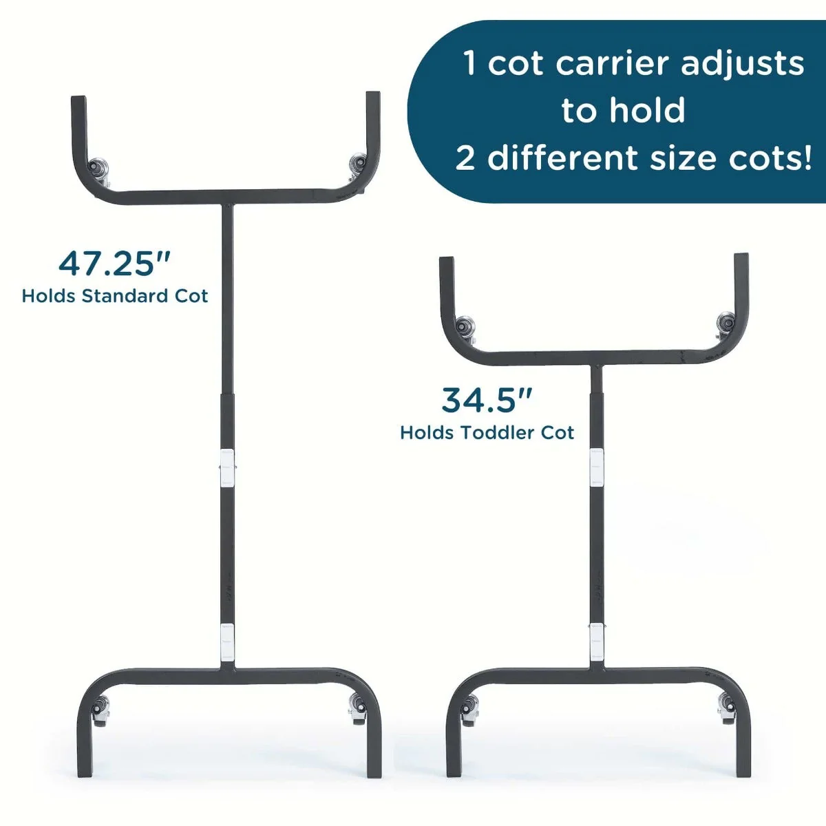 Universal Cot Carrier w/4 Locking Casters - Image 3